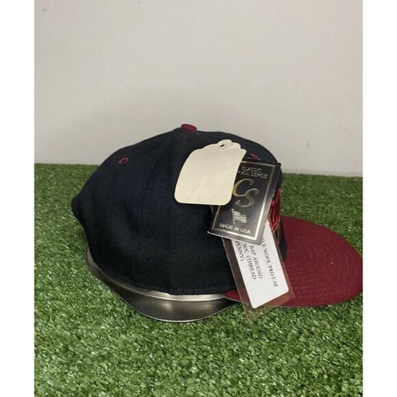 Vintage USC Trojans hat cap snap back black script deadstock football mens wool - Picture 6 of 9